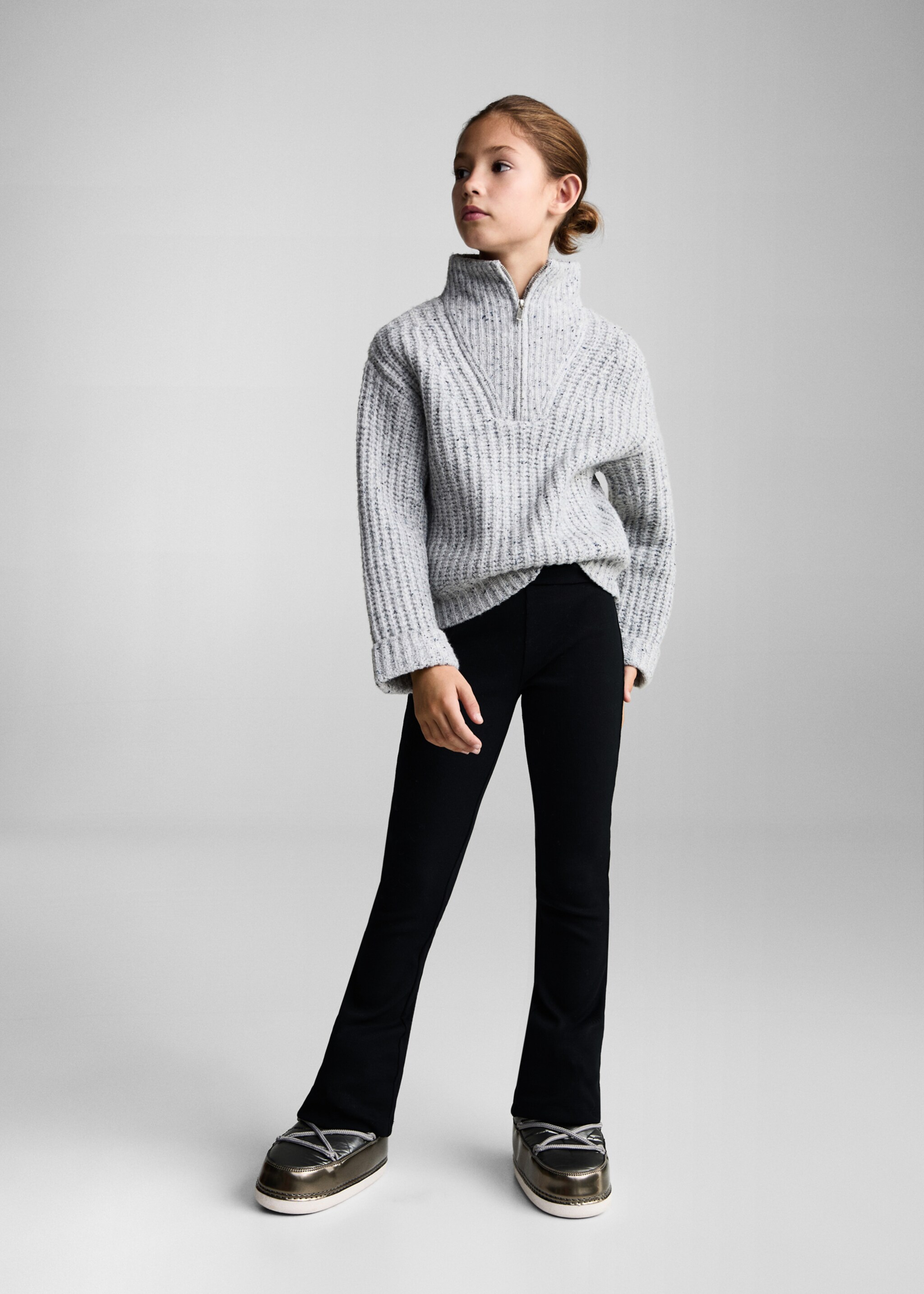 Flared leggings - General plane, Black. Ref: 87090620-00.