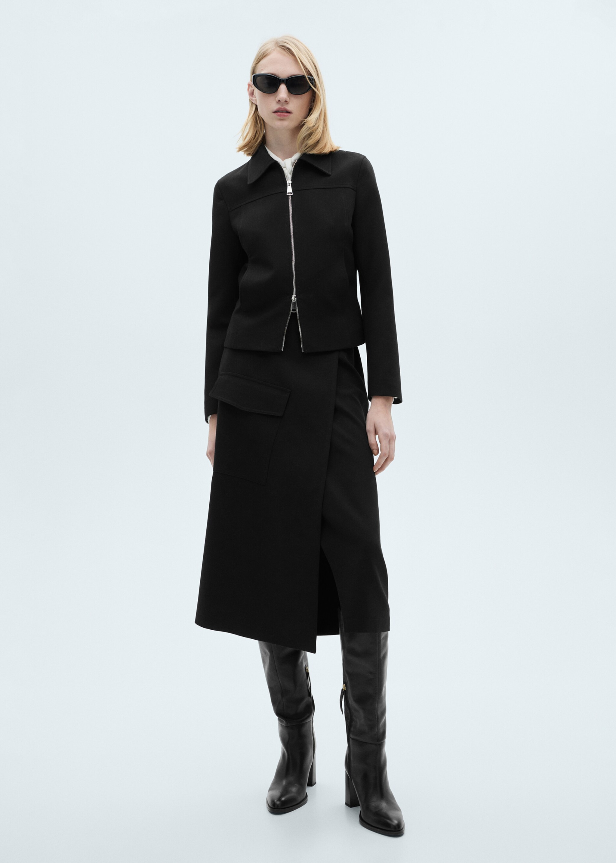 Rok sofi - Overzichtstekening, Zwart. Ref: 87090623-00.