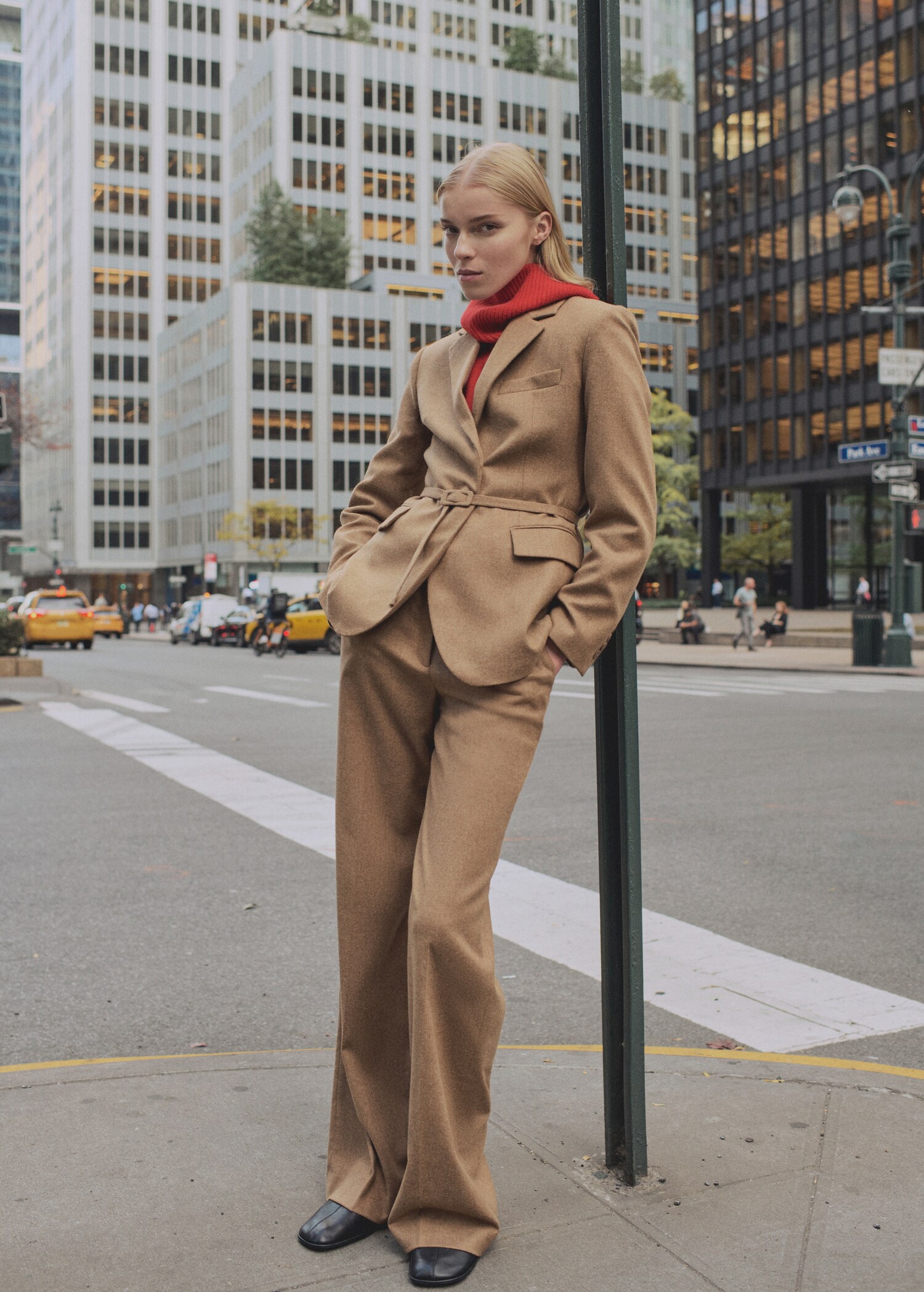 Wool-blend suit pants - General plane