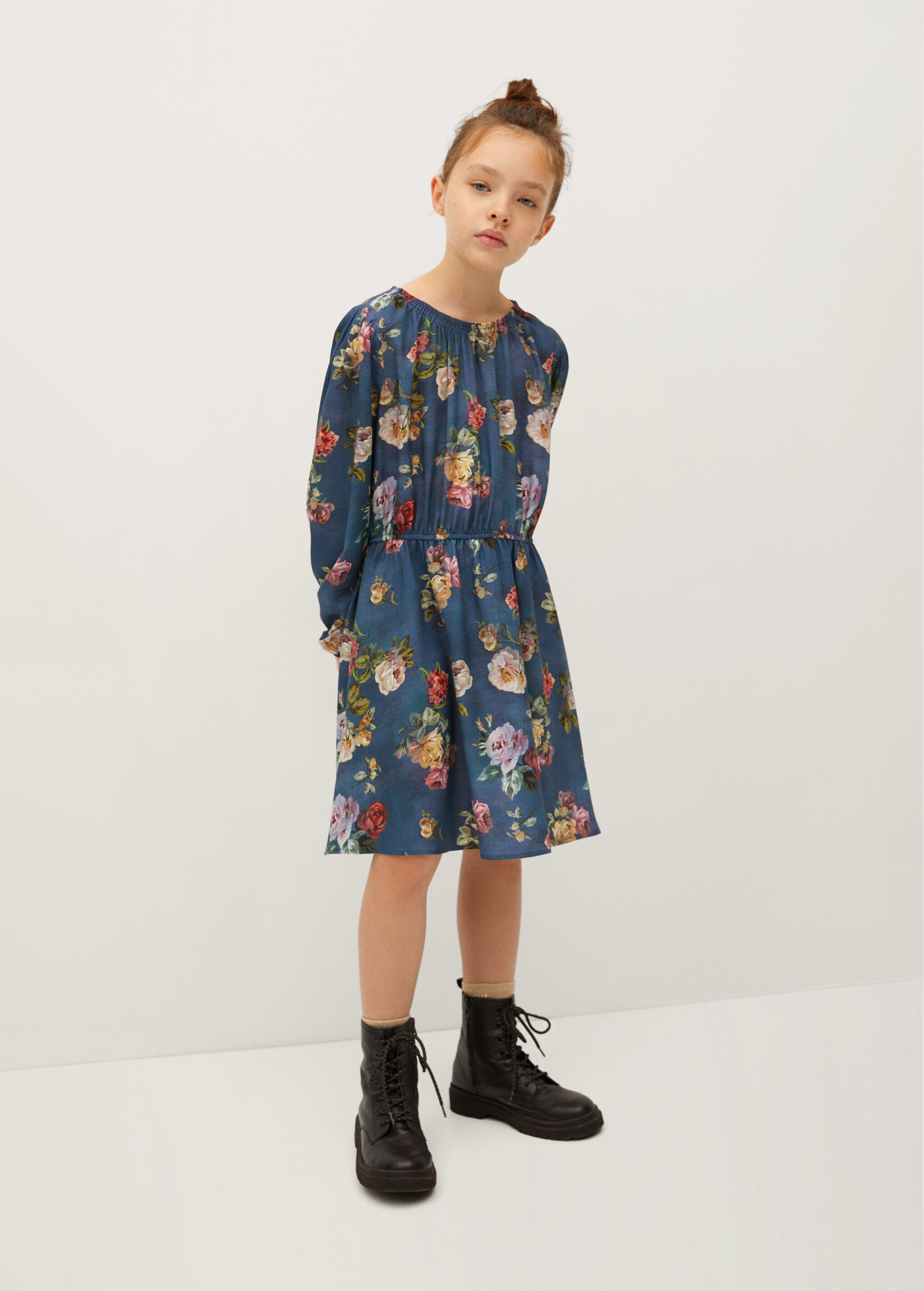 Vestido estampado flores - Plano general