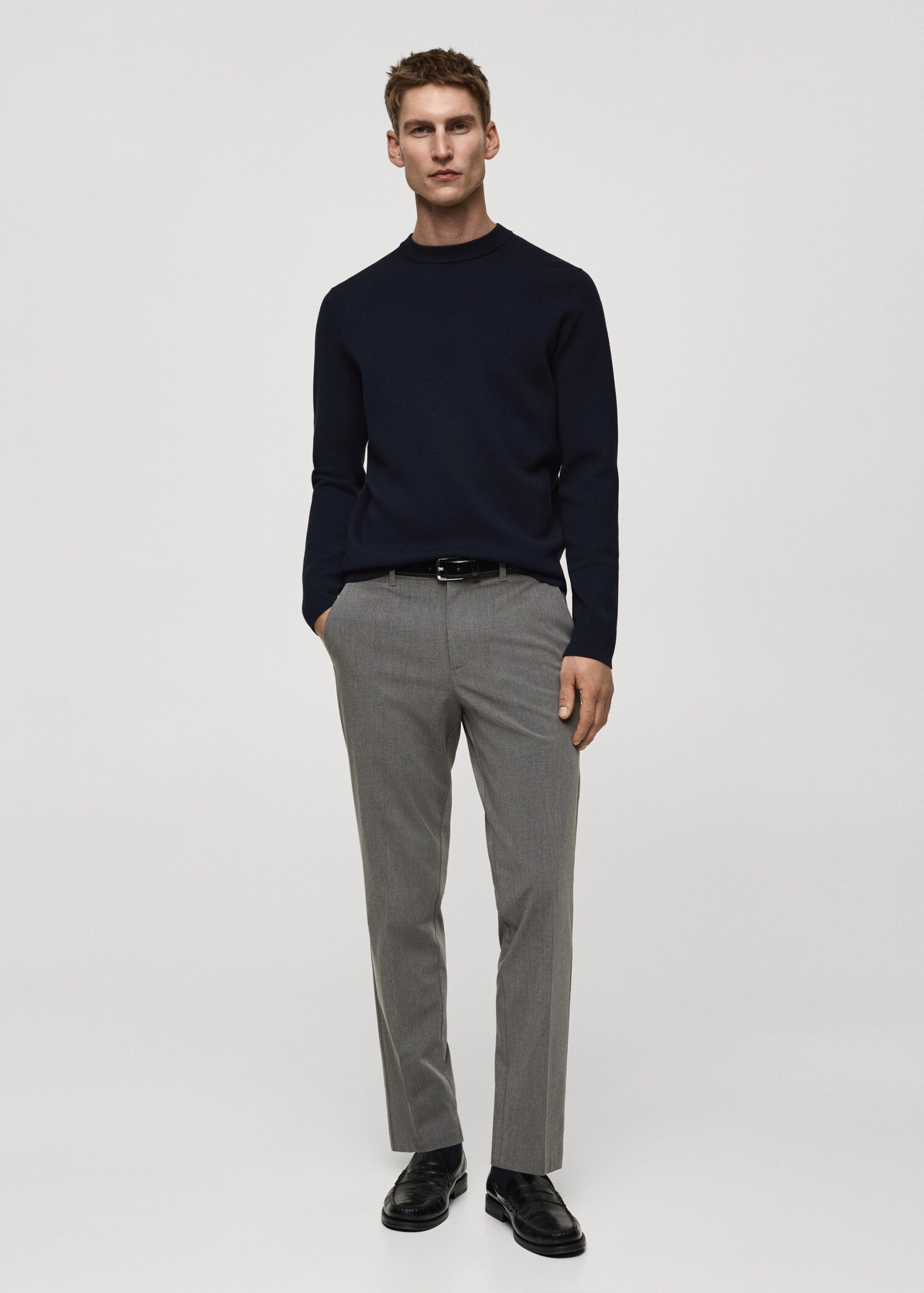 Medium-knit regular-fit sweater - General plane