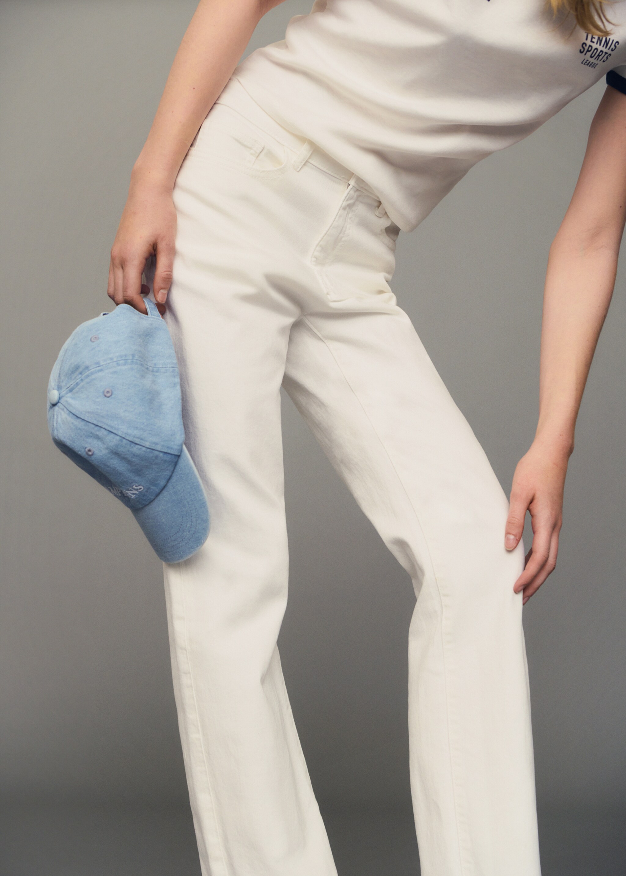 Denim cap with message - General plane, Light Blue. Ref: 87093291-00.