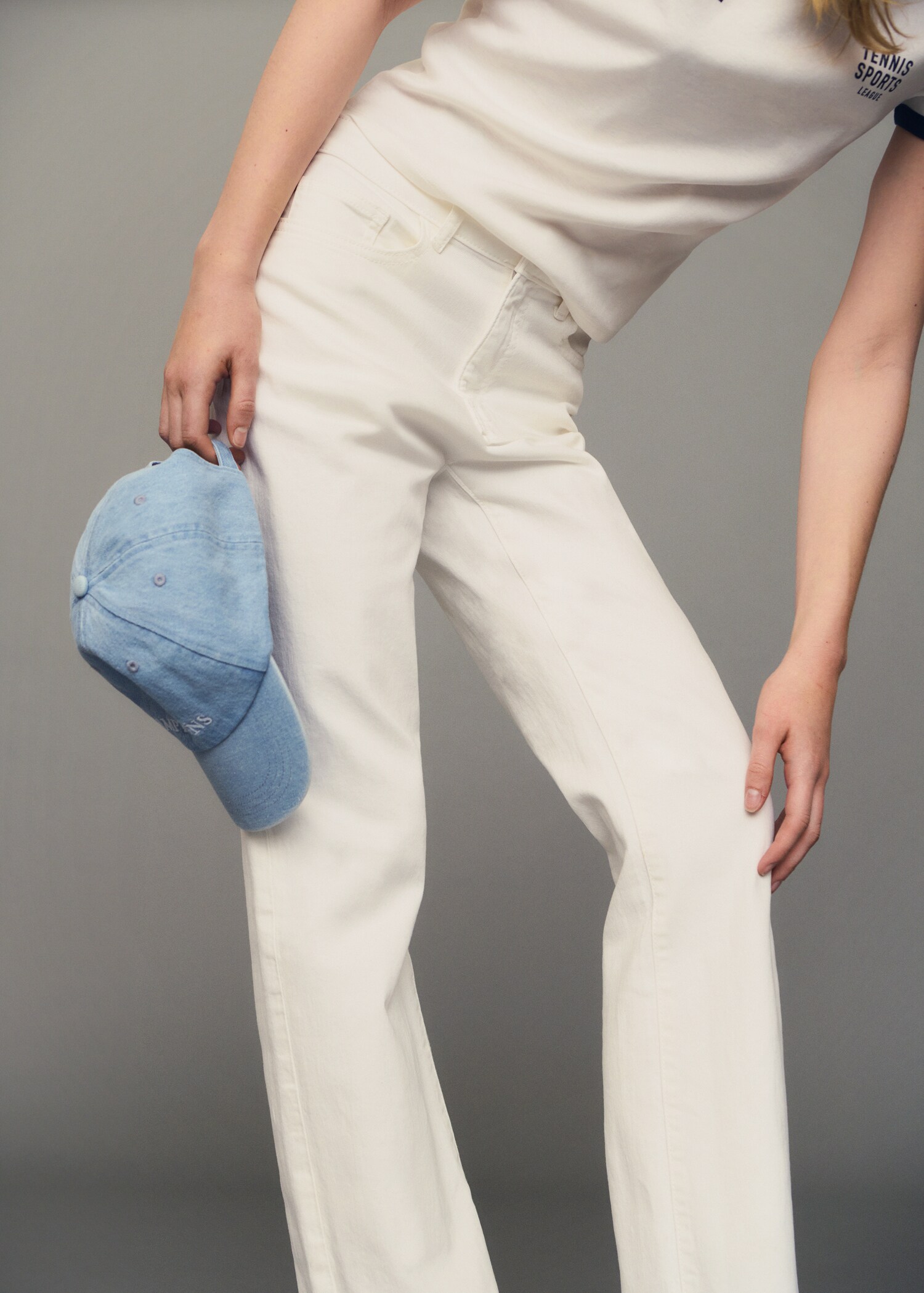 Denim cap with message - General plane