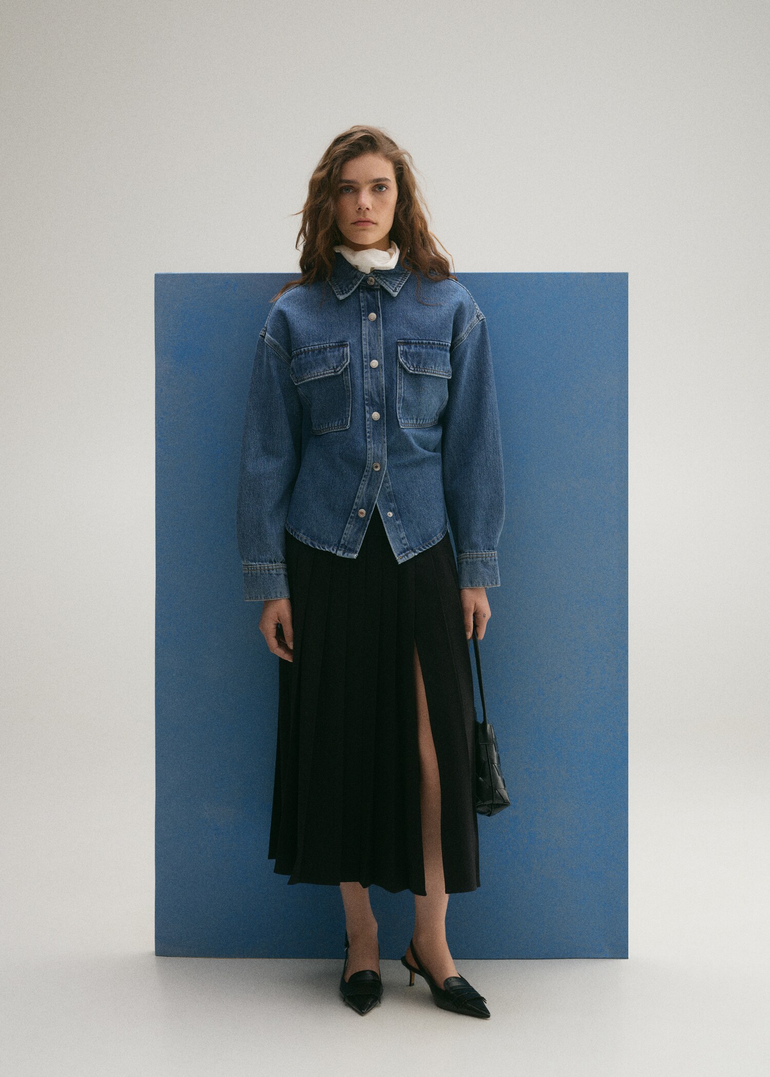 Surchemise en jean poches - Plan général