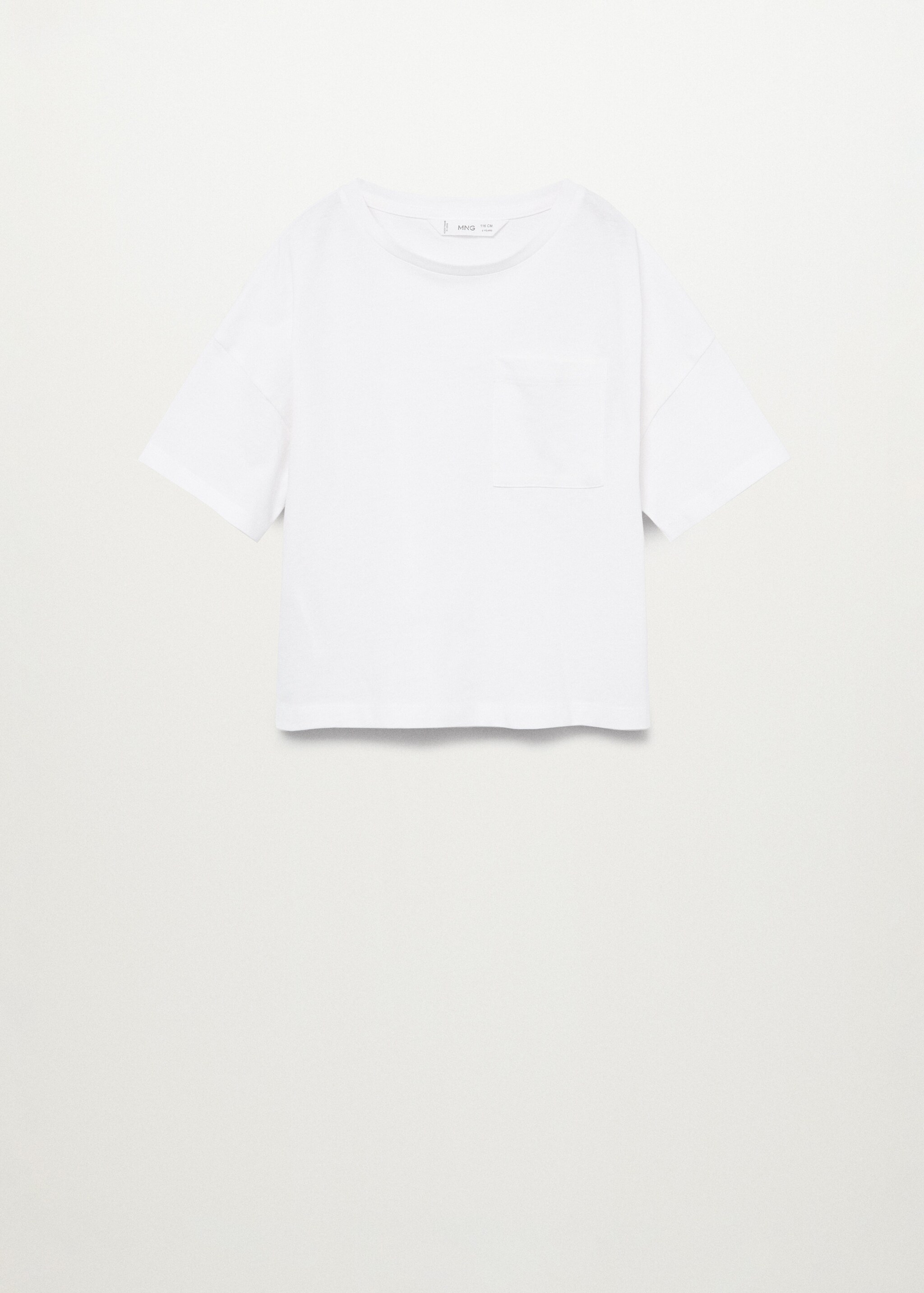 Camiseta algodón orgánico bolsillo - Plano general