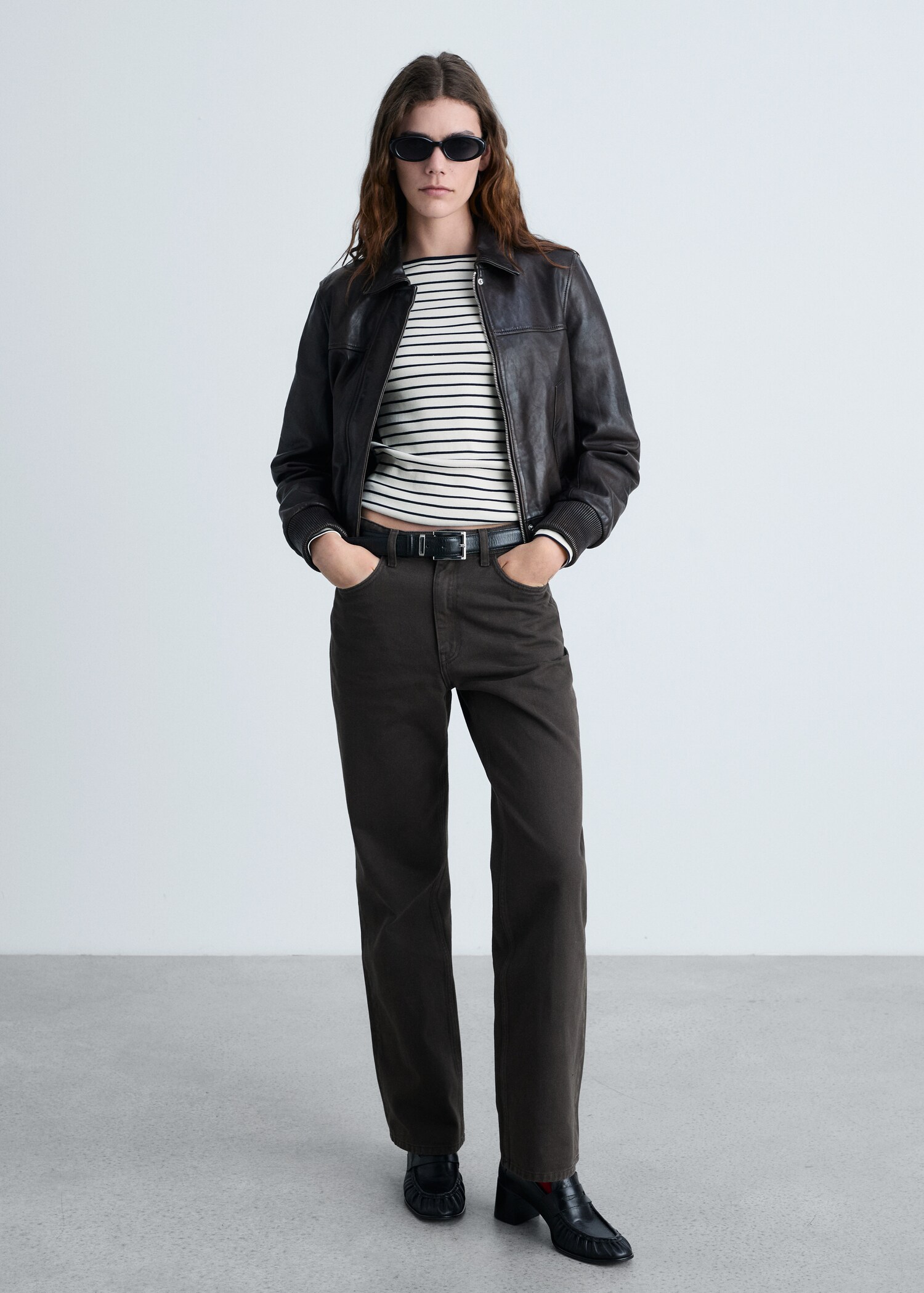 Striped boat-neck t-shirt - General plane