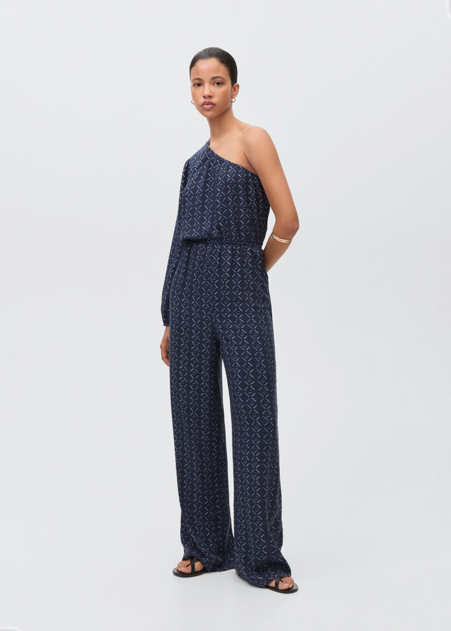 Asymmetric long jumpsuit - General plane