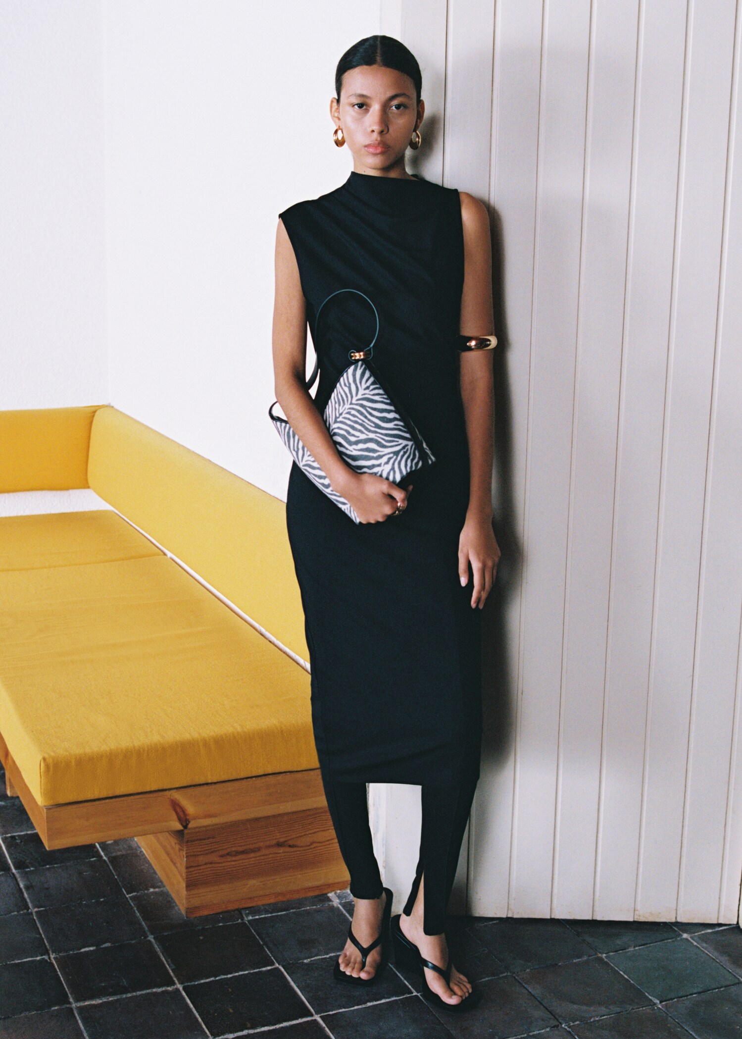 Grand sac seau à imprimé zèbre - Plan général