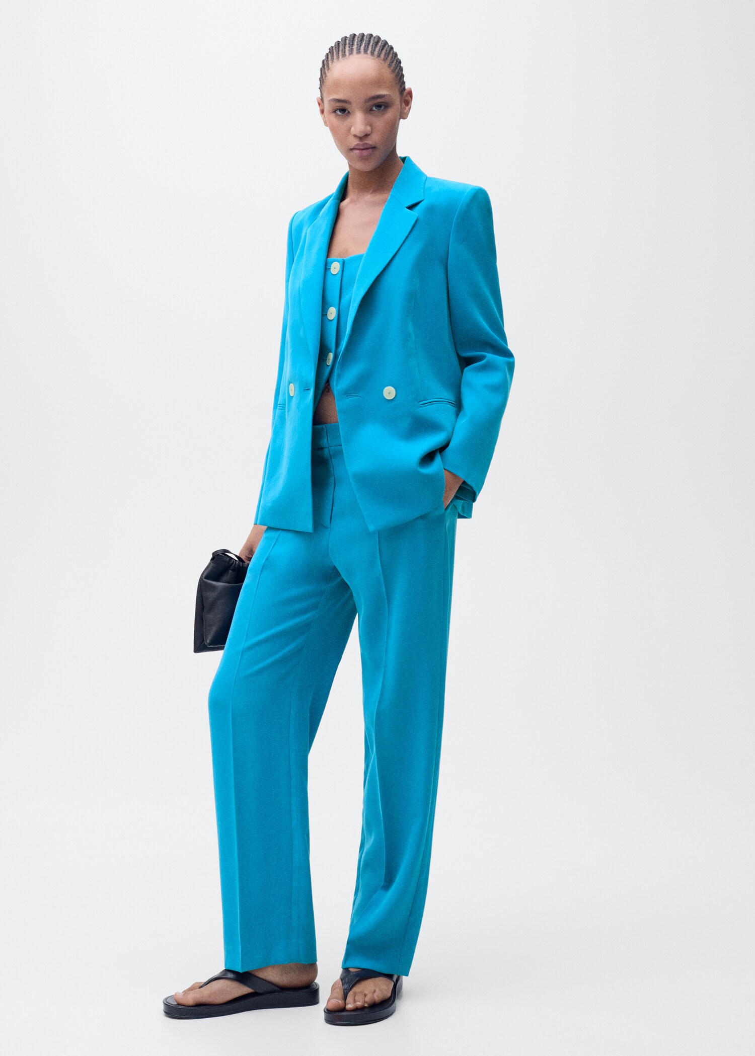 Straight-fit suit blazer - General plane