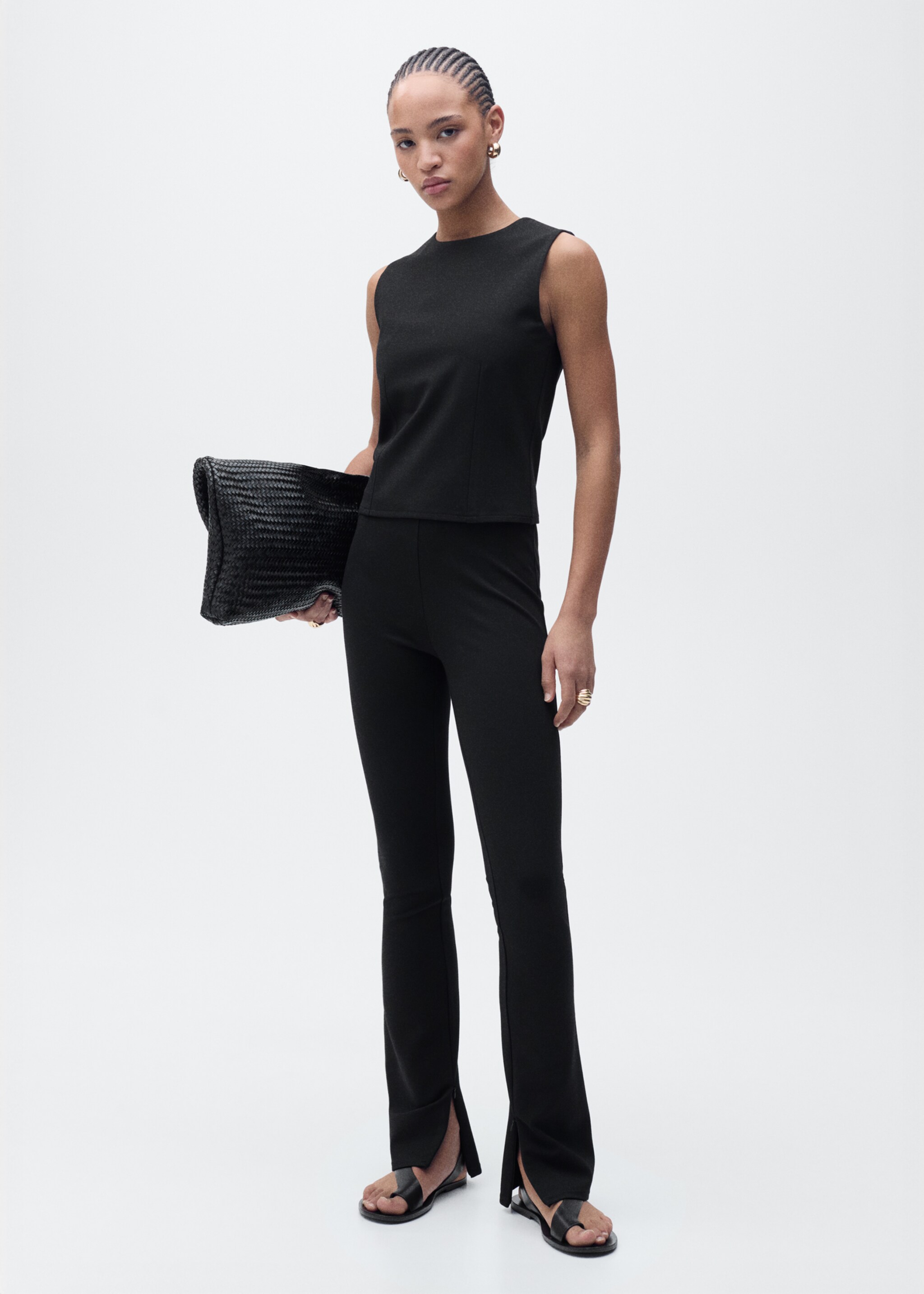 Top with wide straps - General plane, Black. Ref: 87095740-00.