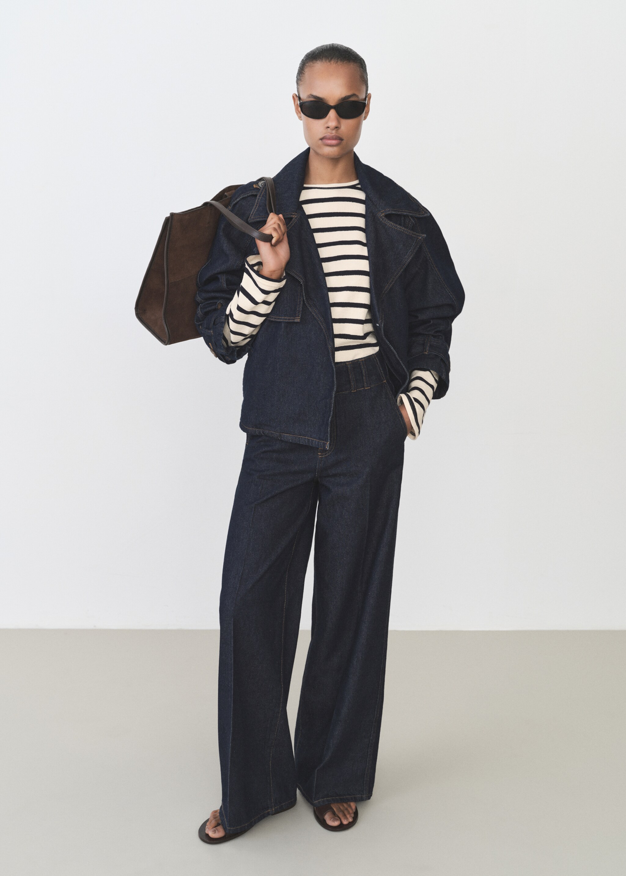 Rundhals-Sweatshirt - Allgemeine Ansicht, Marineblau. Ref: 87095748-00.