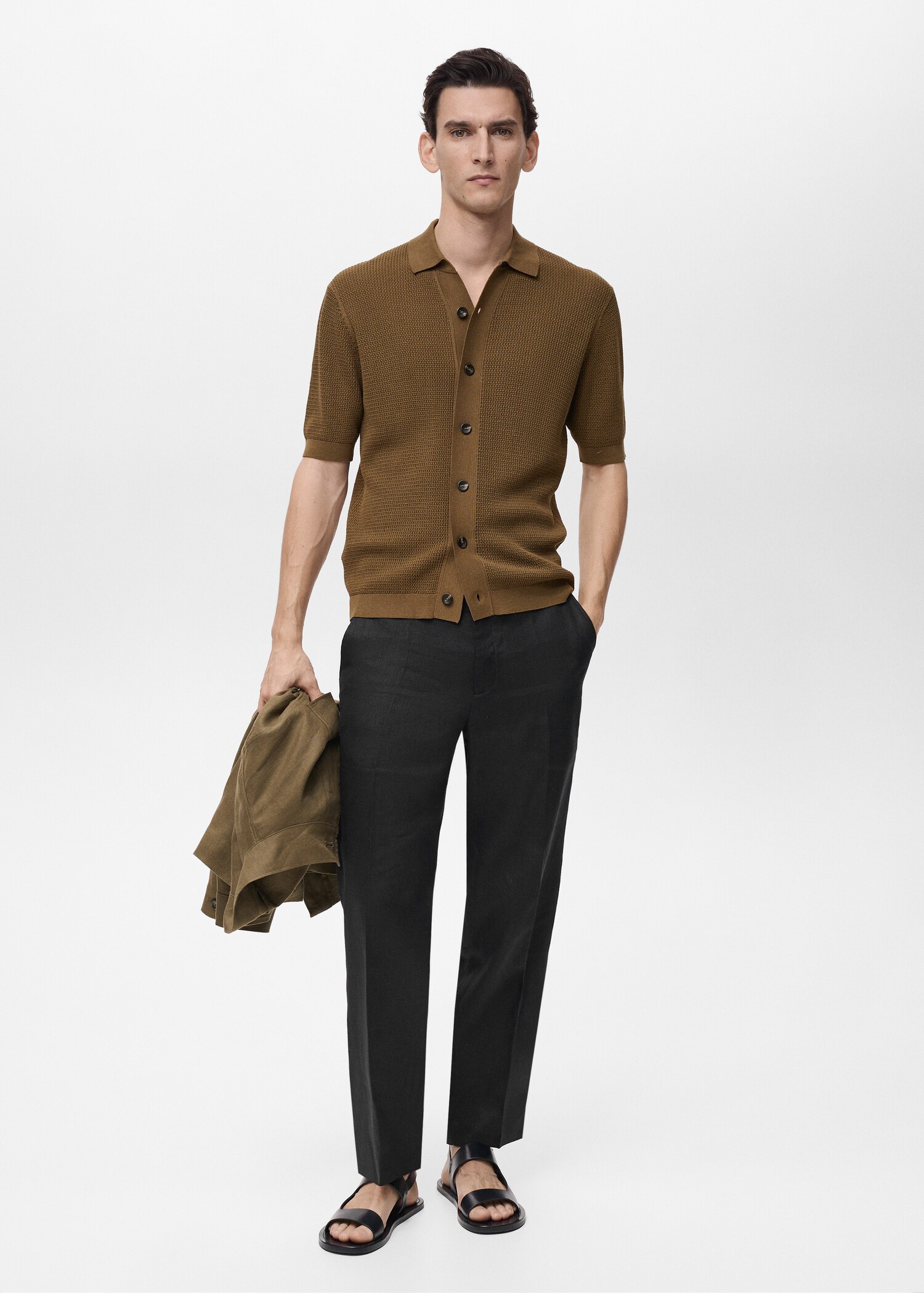 Structured knitted shirt - General plane
