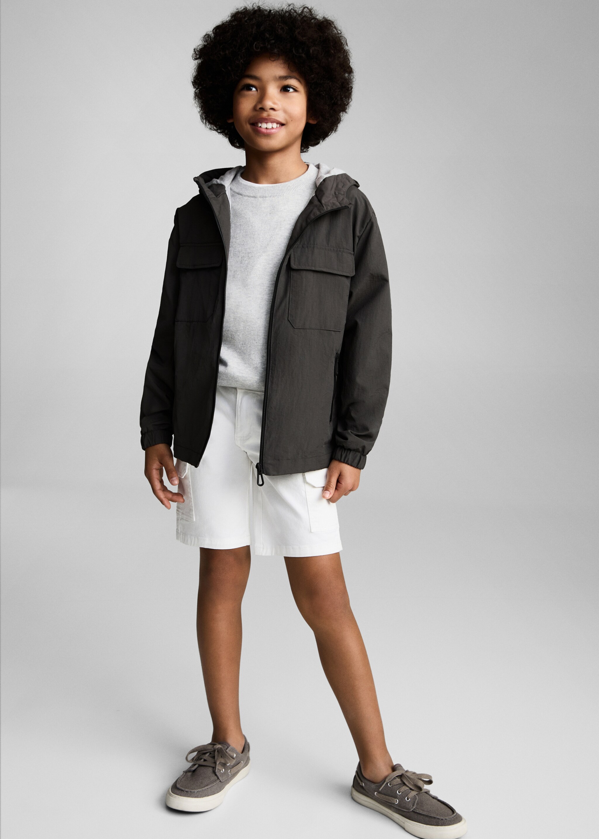 Hooded parka - General plane, Charcoal. Ref: 87095940-00.