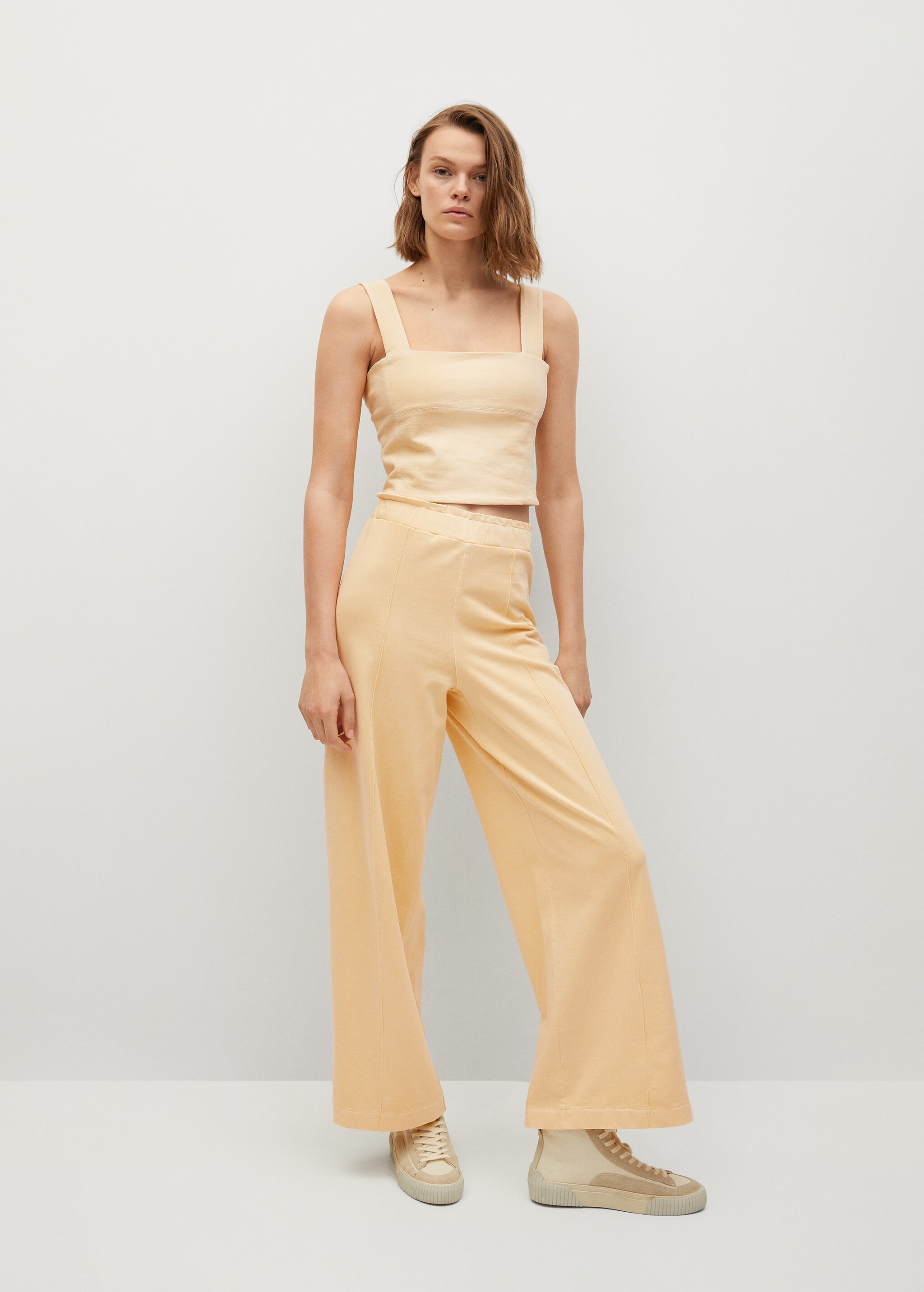 Pantalón algodón tinte mineral - Plano general
