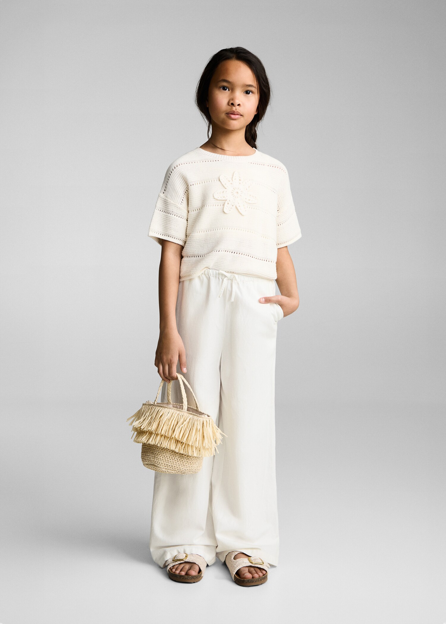 Pantalón lino algodón - Plano general