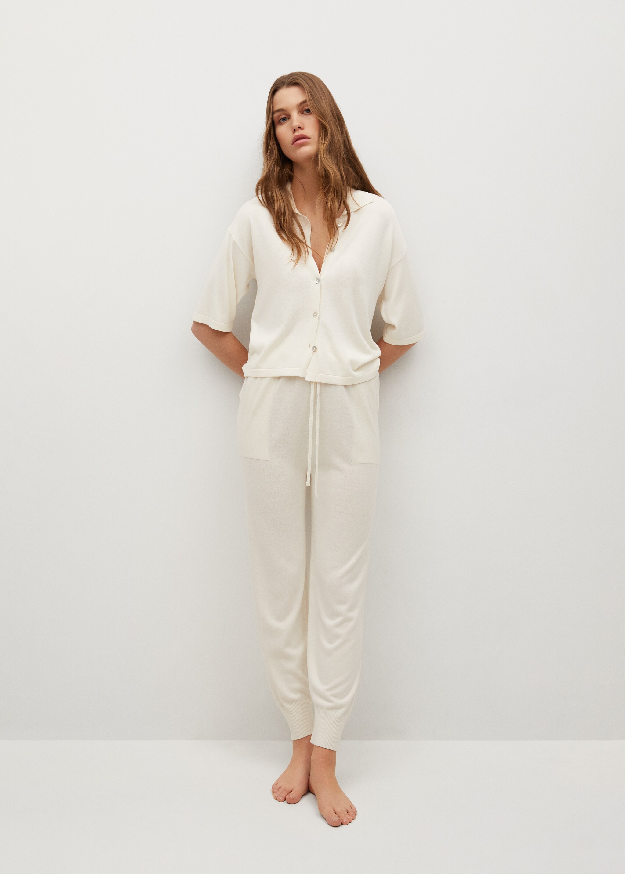 Camisa pijama punto fino - Plano general