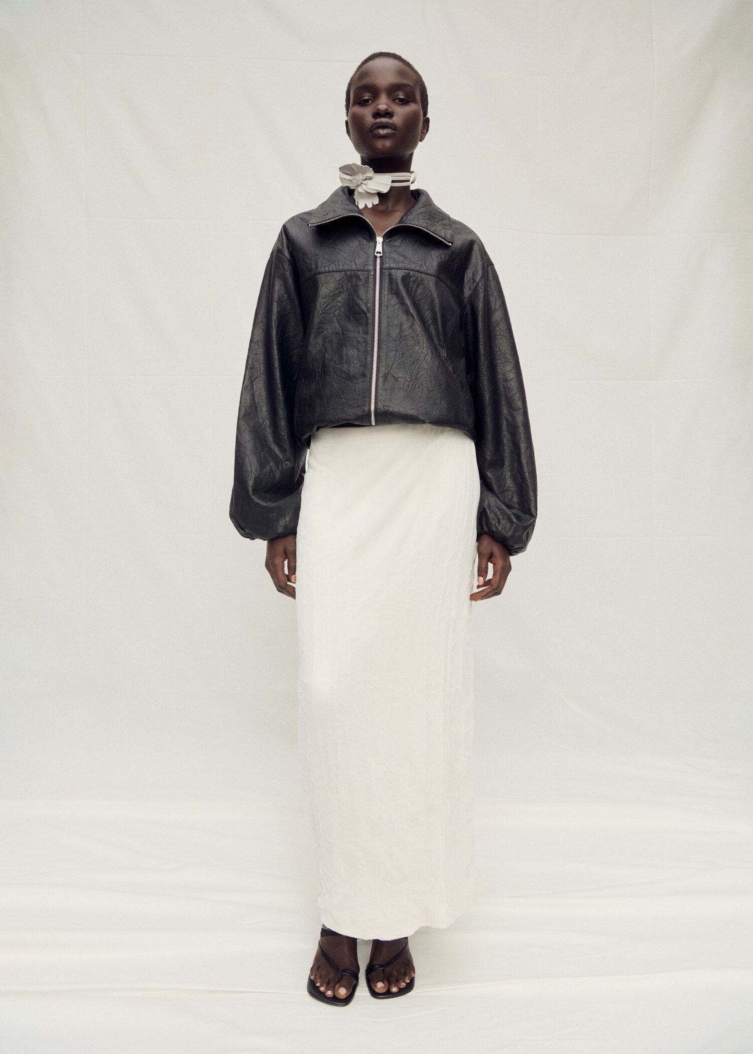 Straight-fit tulle skirt - General plane