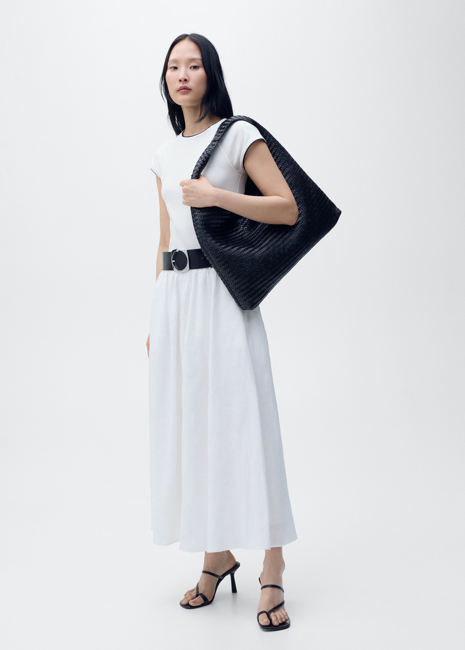 T-shirt coton liserés contrastants - Plan général