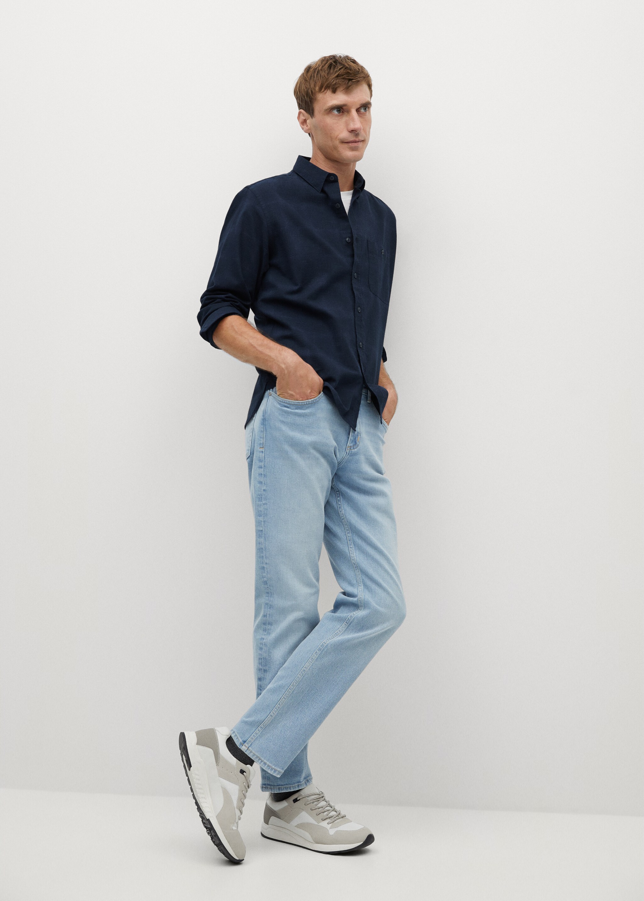 Košile regular fit bavlněná kostkovaná - Celkový náhled