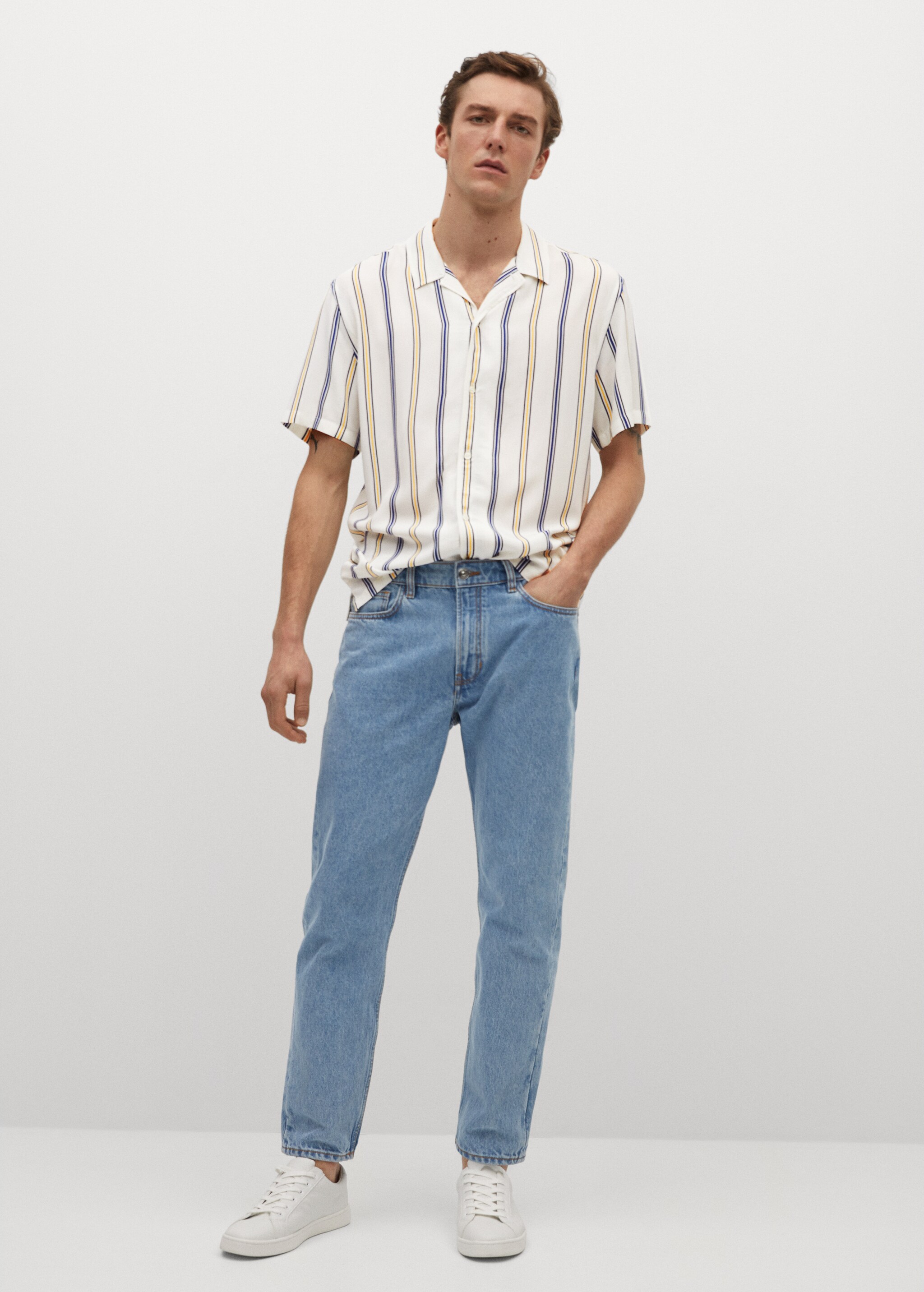 Camisa fluida rayas - Plano general