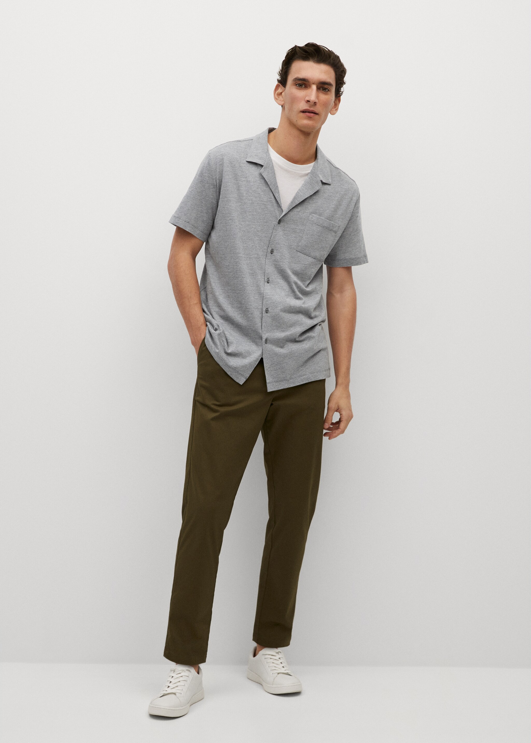 Cotton knit shirt - General plane