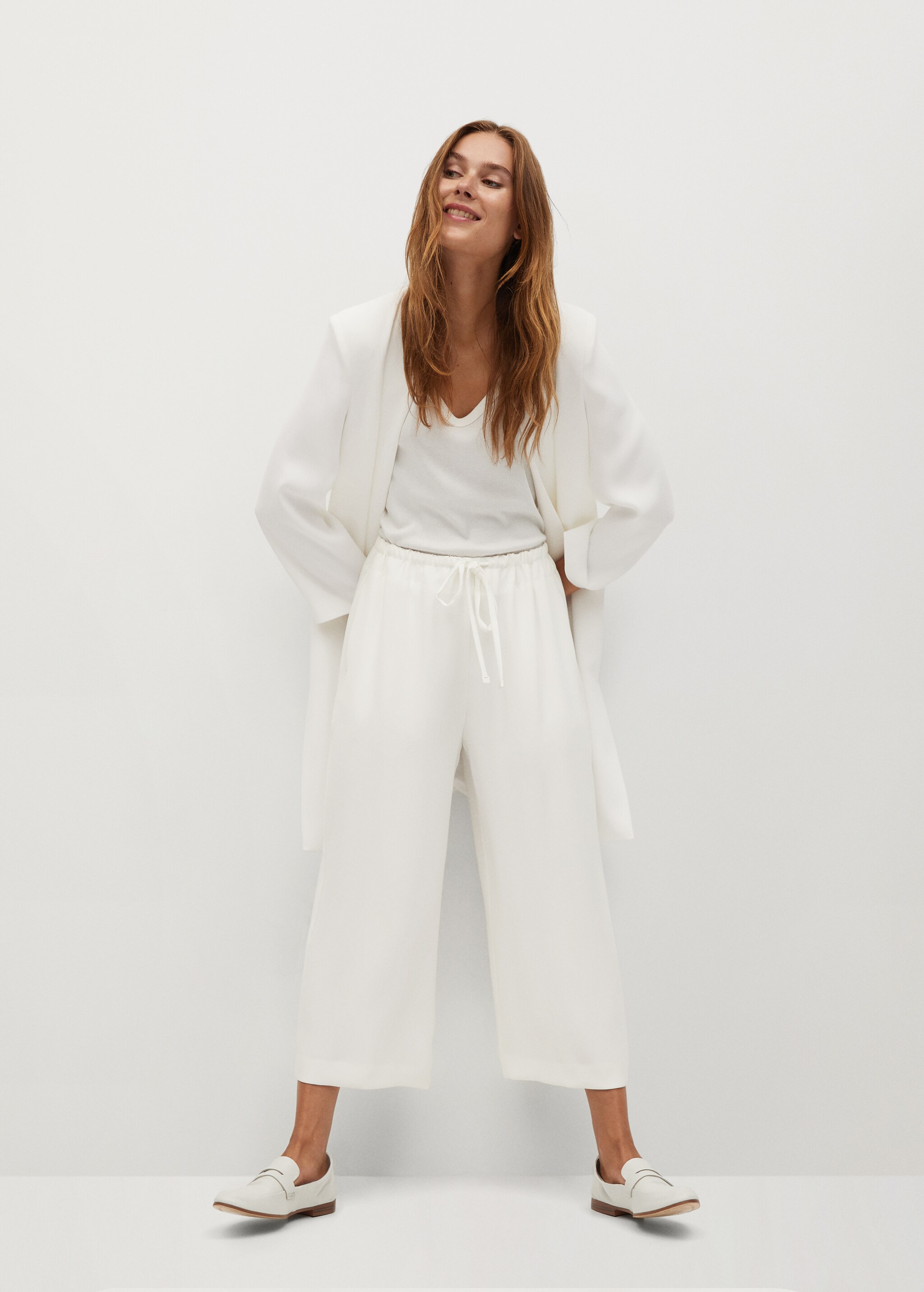 Pantalón culotte lazo - Plano general