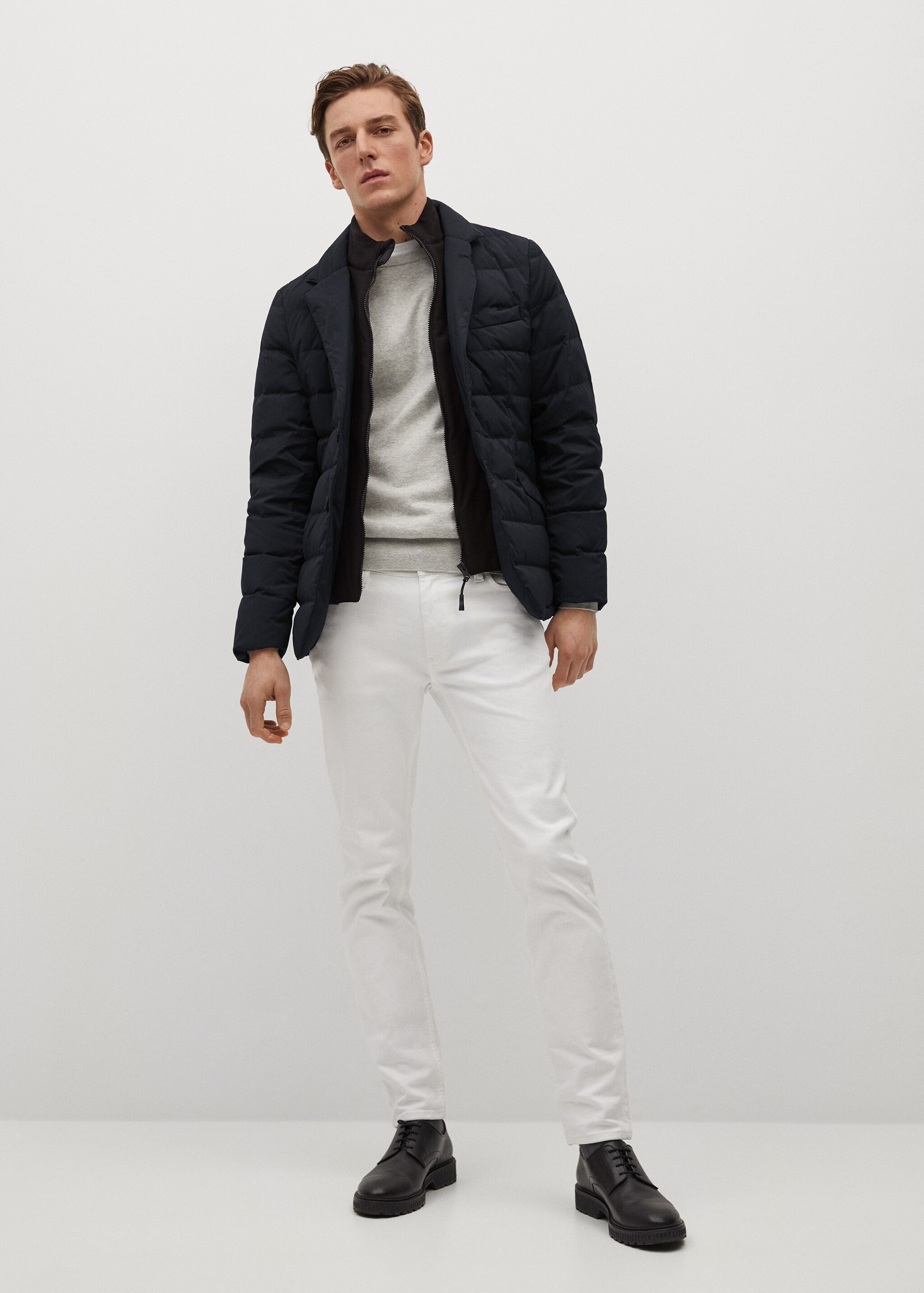 Waterproof feather down coat - General plane