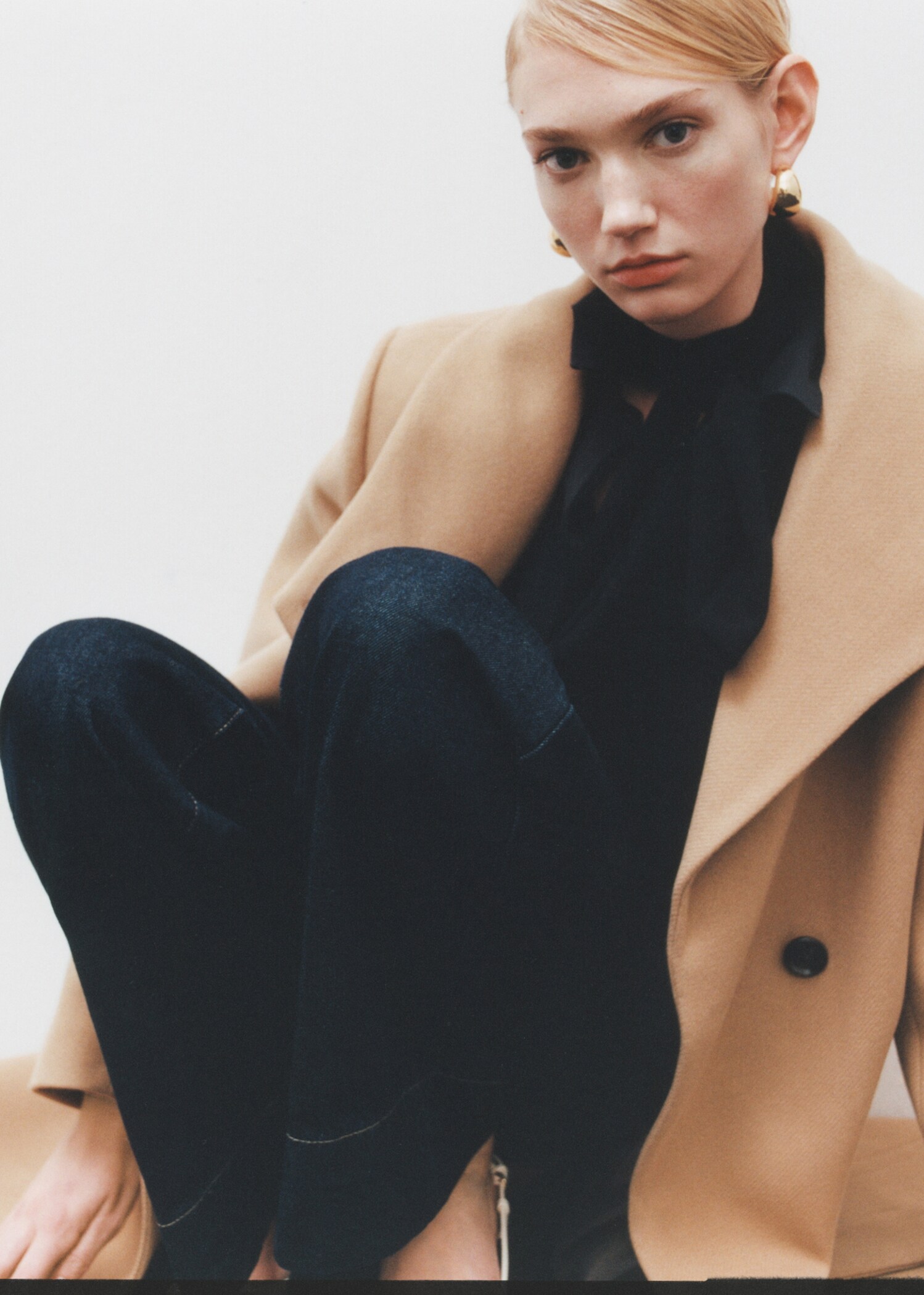 Manteco wool coat with belt - General plane